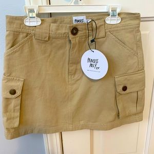 Khaki Cargo Mini Skirt (New with Tags)